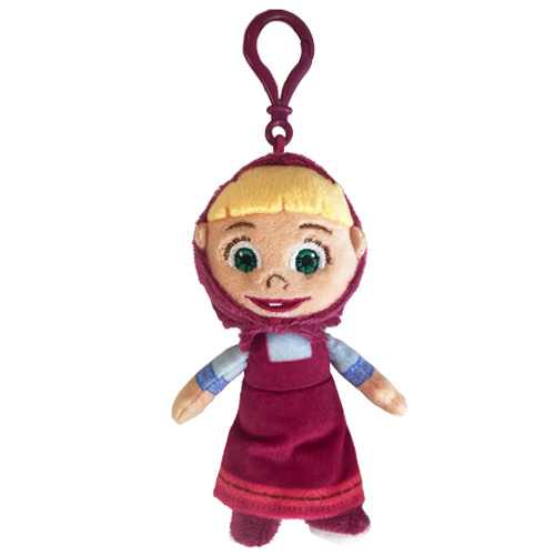 (Mis 0) MASHA E ORSO (Masha) Peluche Portachiavi seduto 10cm c/bagclip …x228